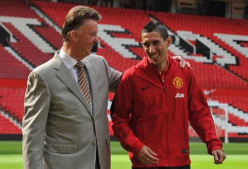 אנחל די מריה ולואי ואן חאל (צילום: STEVE PARKIN)