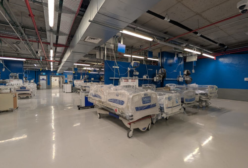 מתחם תת קרקעי במרכז הרפואי שמיר (אסף הרופא) (צילום: אסף הרופא)