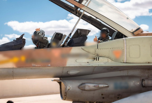 טייסי חיל האוויר לקראת תקיפה באיראן (צילום: דובר צהל)