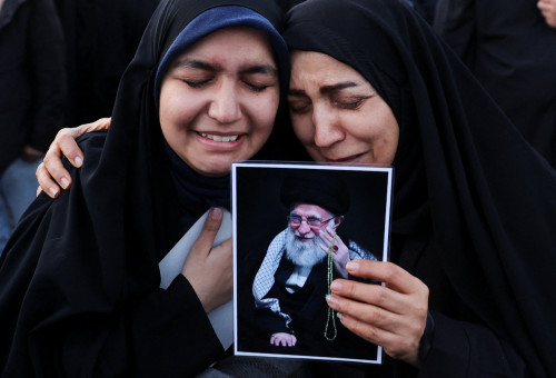 אבל באיראן לאחר חיסול עלי חמינאי (צילום: רויטרס)