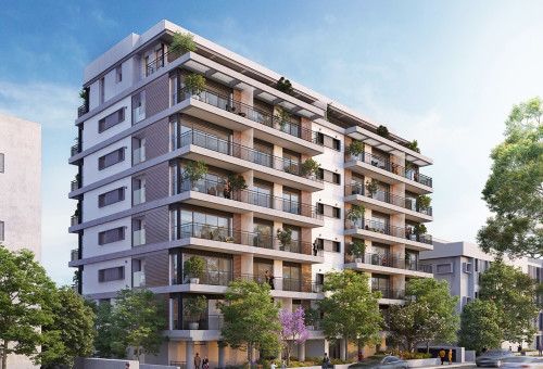 פרויקט אנטיגונוס בתל אביב של קבוצת לוינשטין (צילום: הדמיה Evolve media)