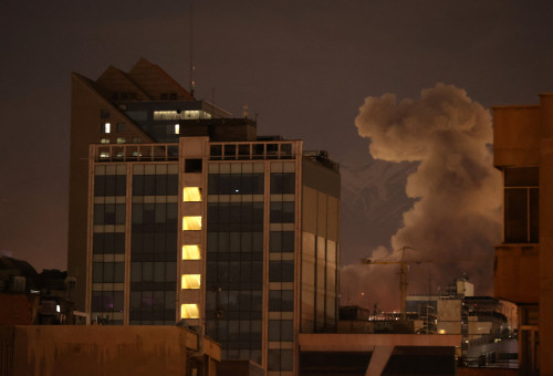 תקיפה בטהרן, איראן (צילום: Majid Asgaripour/WANA via REUTERS)
