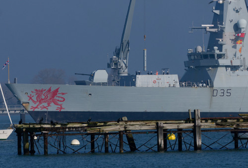 המשחתת הבריטית דרגון (צילום: REUTERS/Carlos Jasso)