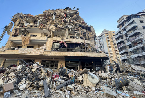 לבנון: חיל האוויר כותש את הדאחיה בבירות (צילום: רויטרס)