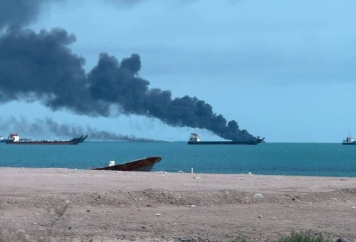 הפצצת חיל הים האיראני  (צילום: רשתות ערביות)