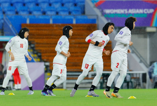 שחקניות נבחרת איראן (צילום: GettyImages, AFP)