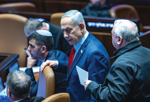 בנימין נתניהו בכנסת, פברואר 2026 (צילום: יונתן זינדל, פלאש 90)