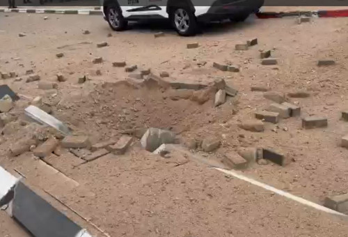 תיעוד מזירת הנפילה באילת (צילום: צילום מסך דוברות מד"א)