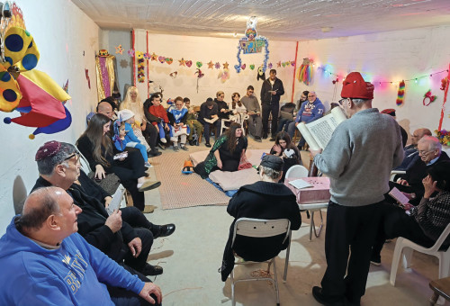 קבלת שבת במקלט (צילום: פרטי)