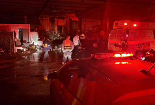 זירת הנפילה בשרון (צילום: תיעוד מבצעי מד"א)