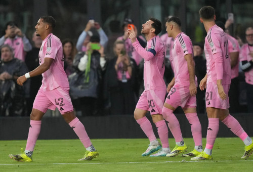 שחקן אינטר מיאמי ליאונל מסי (צילום: רויטרס)