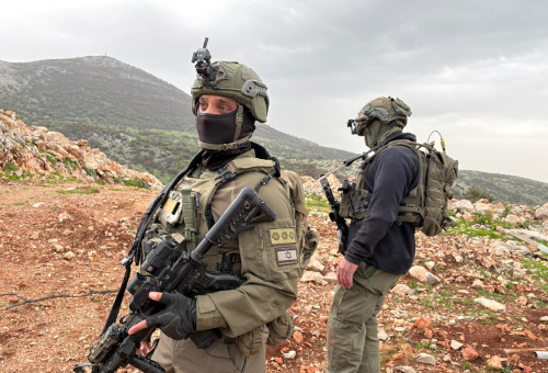 חיילי צה"ל בגבול לבנון (צילום: אבי אשכנזי)