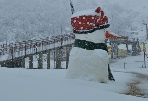 אתר החרמון בשלג  (צילום: אתר החרמון)