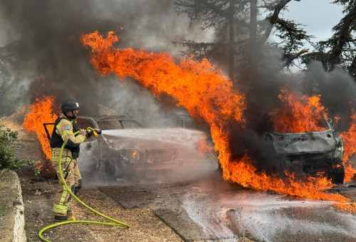 פגיעה ישירה במשגב עם (צילום: כב"ה צפון)