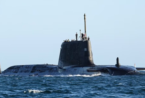 הצוללת הבריטית HMS ANSON (צילום: רשתות חברתיות)