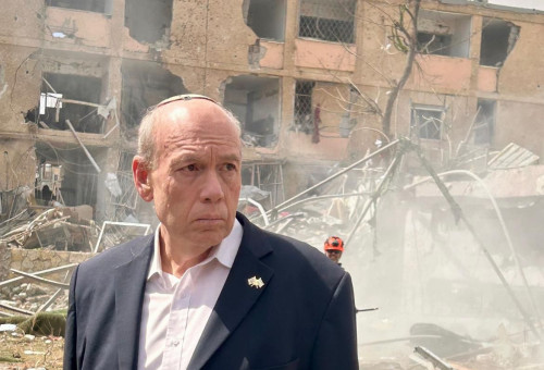 מבקר המדינה, מתניהו אנגלמן באתר הפגיעה בערד (צילום: מבקר המדינה)