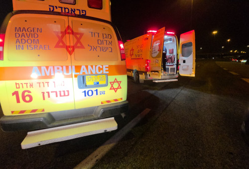 מד"א בזירה (צילום: תיעוד מבצעי מד"א)