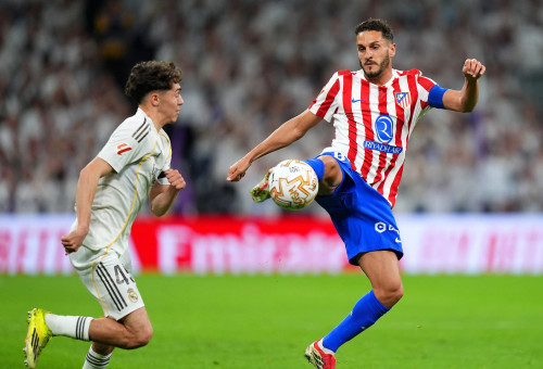 קוקה שחקן אתלטיקו מדריד מול ריאל מדריד (צילום: GettyImages)