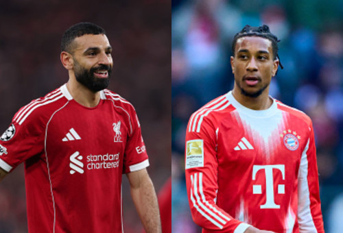 מייקל אוליסה, מוחמד סלאח (צילום: GettyImages)