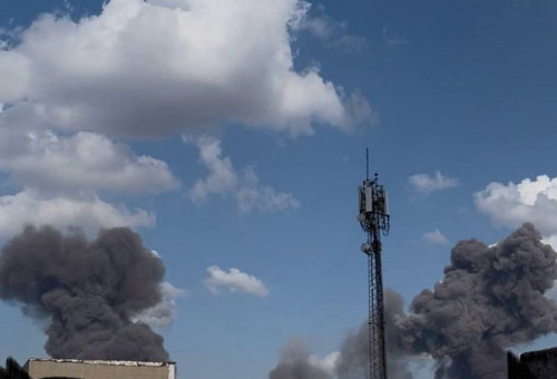 תקיפה במתקן המים הכבדים באראכ (צילום: רשתות חברתיות באיראן)