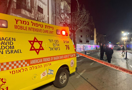 זירת הנפילה במרכז הארץ (צילום: תיעוד מבצעי מד"א)