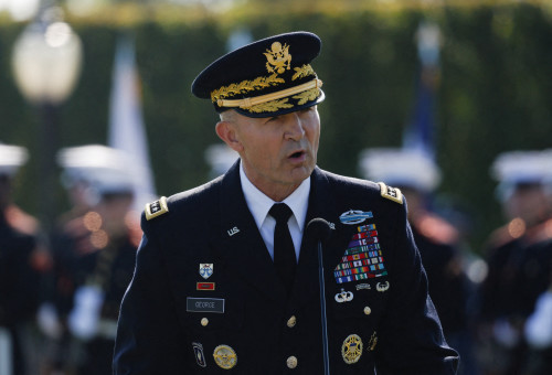 ראש מטה צבא ארה"ב הגנרל רנדי ג'ורג' (צילום: רויטרס / דניאל בסריל)