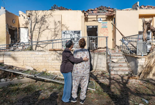 זירת נפילה (צילום: חיים גולדברג פלאש 90)