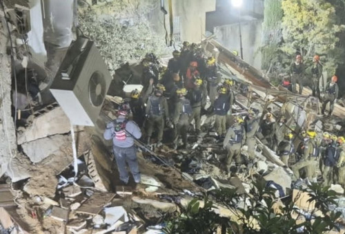 זירת הנפילה בחיפה (צילום: רשתות חברתיות, שימוש לפי סעיף 27 א')