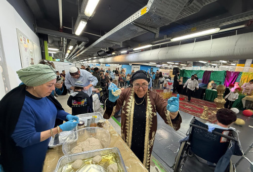 חגיגות מימונה בבית החולים התת-קרקעי ברמב"ם (צילום: דוברות רמב"ם)