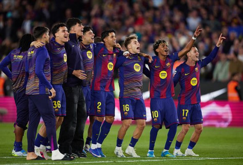 שחקני ברצלונה (צילום: Quality Sport Images / Contributor)
