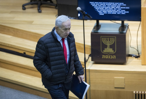 בנימין נתניהו (צילום: Chaim Goldberg/Flash90)