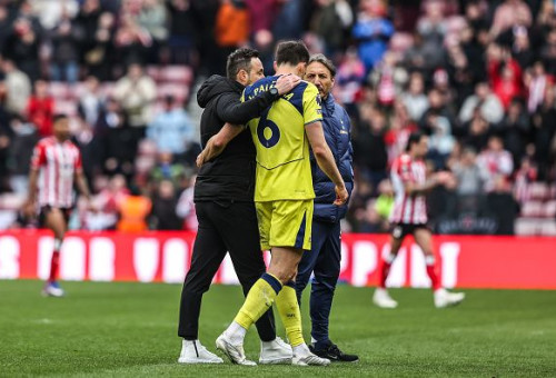 דה זרי מנחם את פלהיניה (צילום: Getty images)