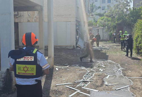 פגיעה בנהריה (צילום: תיעוד מבצעי מד"א)