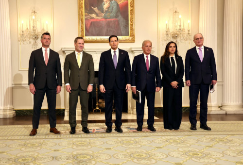 פתיחת המו"מ בין ישראל ללבנון (צילום: שמוליק עלמני, שגרירות ישראל בוושינגטון)