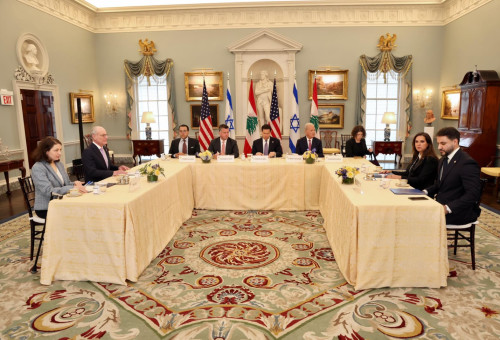 פתיחת המו"מ בין ישראל ללבנון (צילום: שמוליק עלמני, שגרירות ישראל בוושינגטון)