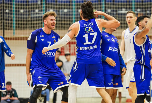 שחקני עירוני אילת (צילום: אתר רשמי, יעל אמסילי, מנהלת ליגה לאומית Winner)