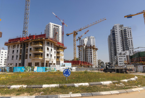שכונה בבנייה (צילום: יוסי אלוני פלאש 90)