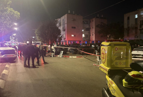 מזירת האירוע באור עקיבא (צילום: תיעוד מבצעי מד"א)