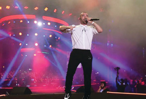 עומר אדם בפארק הירקון 2019 (צילום: אלדד אלוני)