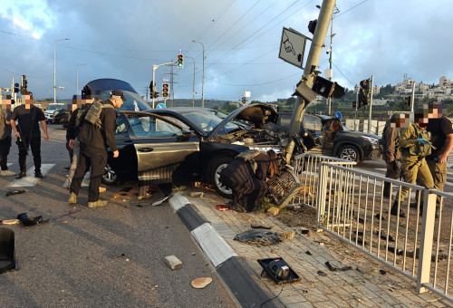 מזירת התאונה הקטלנית (צילום: תיעוד מבצעי מד"א)