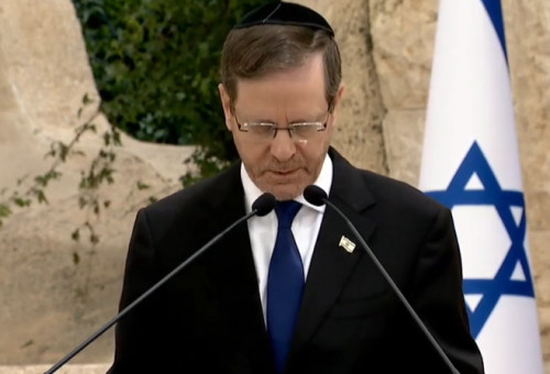 נשיא המדינה יצחק הרצוג  (צילום: צילום מסך)