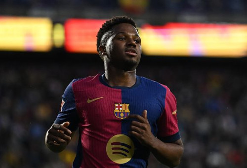 אנסו פאטי במדי ברצלונה (צילום: gettyimages)