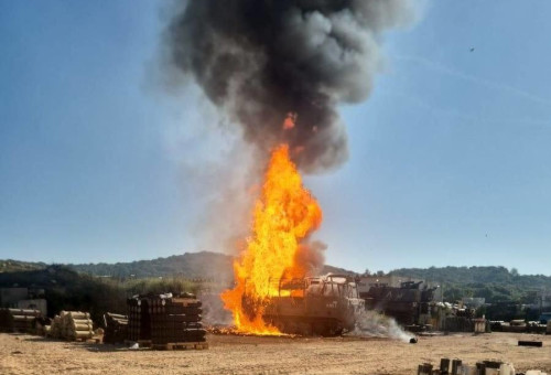 פגיעת כטב"מ בצפון (צילום: שימוש לפי סעיף 27א')