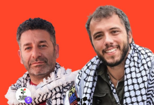 סייף אבו קשק וטיאגו אבילה: פעילי המשט לעזה שיועברו לישראל (צילום: משרד החוץ)