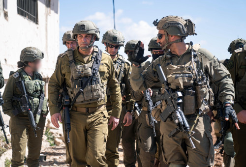 הרמטכ"ל אייל זמיר בסיור בדרום לבנון (צילום: דובר צה"ל)