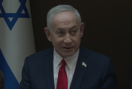 ראש הממשלה בנימין נתניהו בפתח הקבינט המדיני-ביטחוני (צילום: עומר מירון /לע"מ)