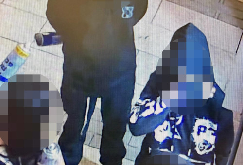 הנאשם ברצח אחז בידו בספריי שלג. תמונות בלעדיות של מעריב (צילום: דוברות המשטרה)