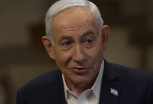 ראש הממשלה בנימין נתניהו בראיון ל-"60 דקות" (צילום: צילום מסך רשתות חברתיות)