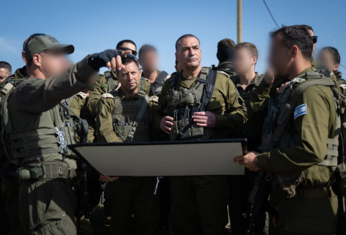 הרמטכ"ל אייל זמיר בסיור והערכת מצב בצפון השומרון (צילום: דובר צה"ל)