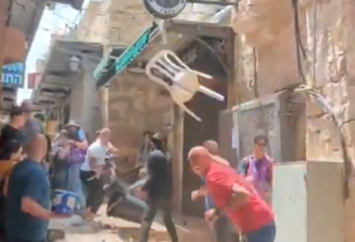 יום ירושלים 2026 עימותים בעיר העתיקה  (צילום: צילום מסך רשת X)